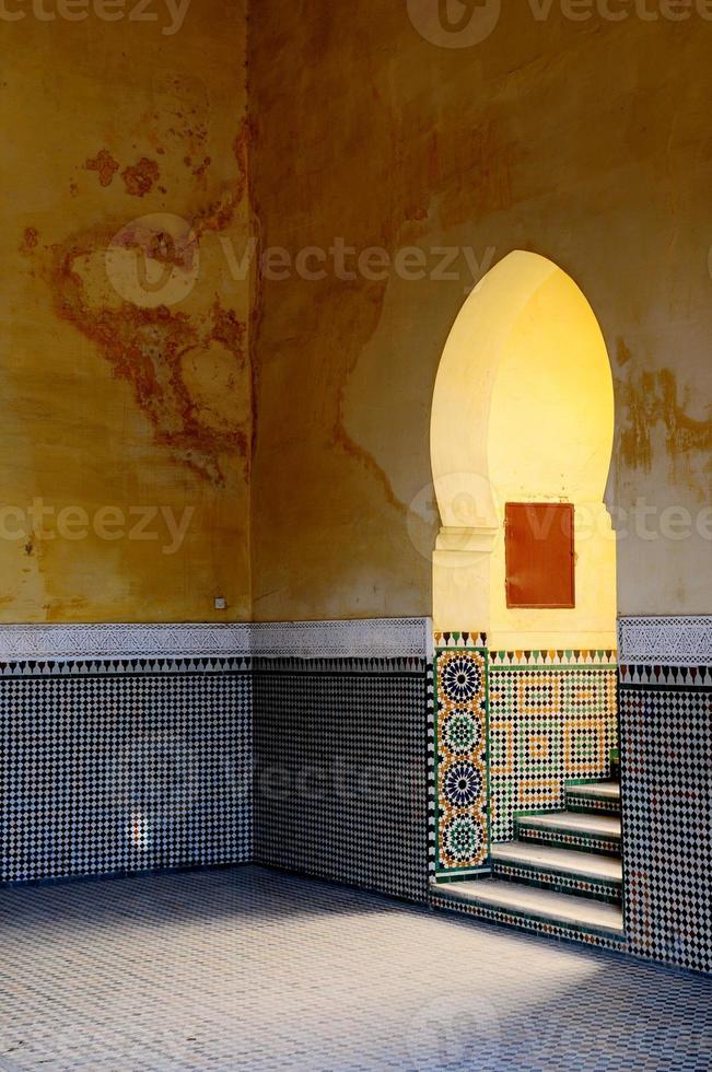 marokkanische, maurische architektonische Elemente. Eingang. foto