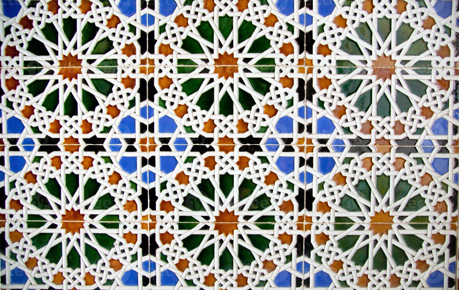 Detail des Mosaikbodens foto