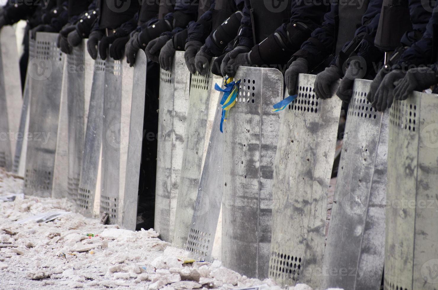 regierungsfeindlicher Protest in der Ukraine foto