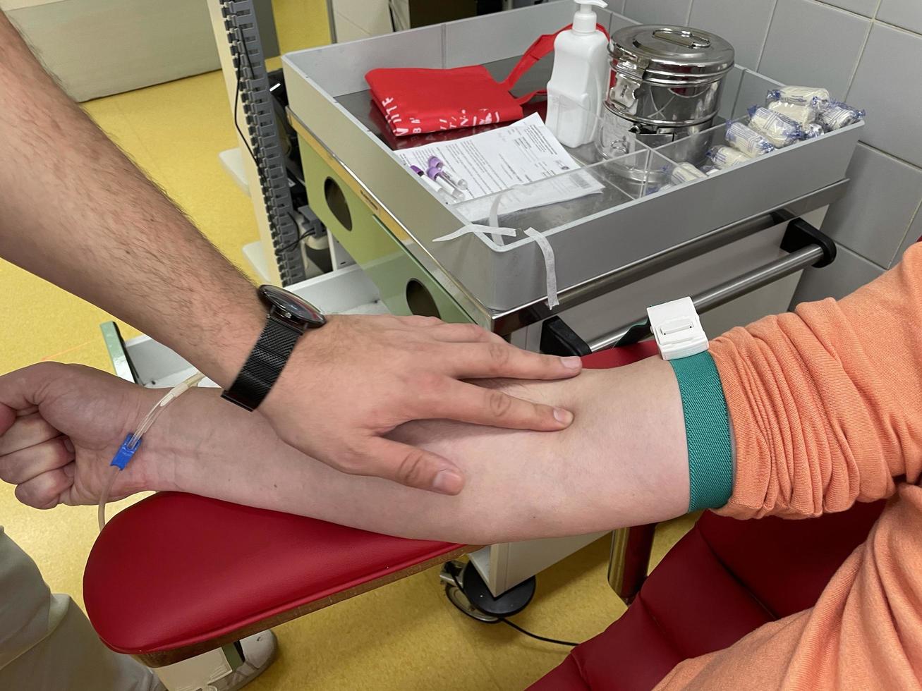 Blut spenden ansehen foto