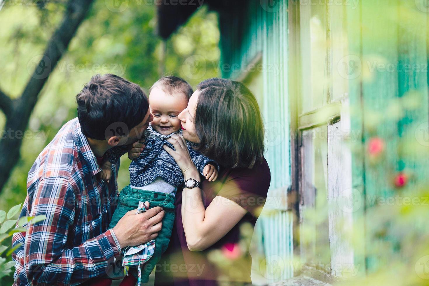 Familienporträt im Freien foto