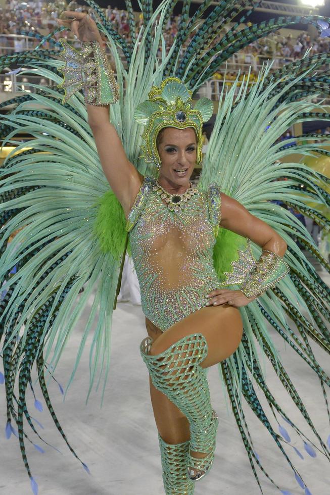 rio de janeiro, rj brasilien - 09. februar 2018 - samba-schulparade im sambodromo. Imperio da Tijuca während des Festivals in der Straße Marques de Sapucai foto