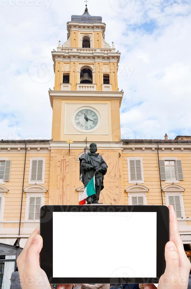 touristische fotos von giuseppe garibaldi denkmal