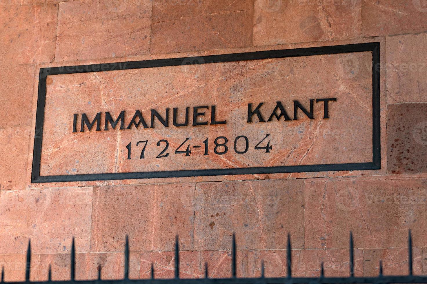 Immanuel-Kant-Denkmal. Kaliningrad, Königsberg, Russland foto