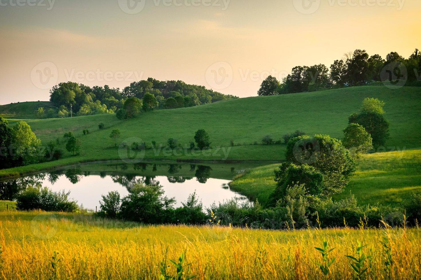 früher Abend auf dem Land foto