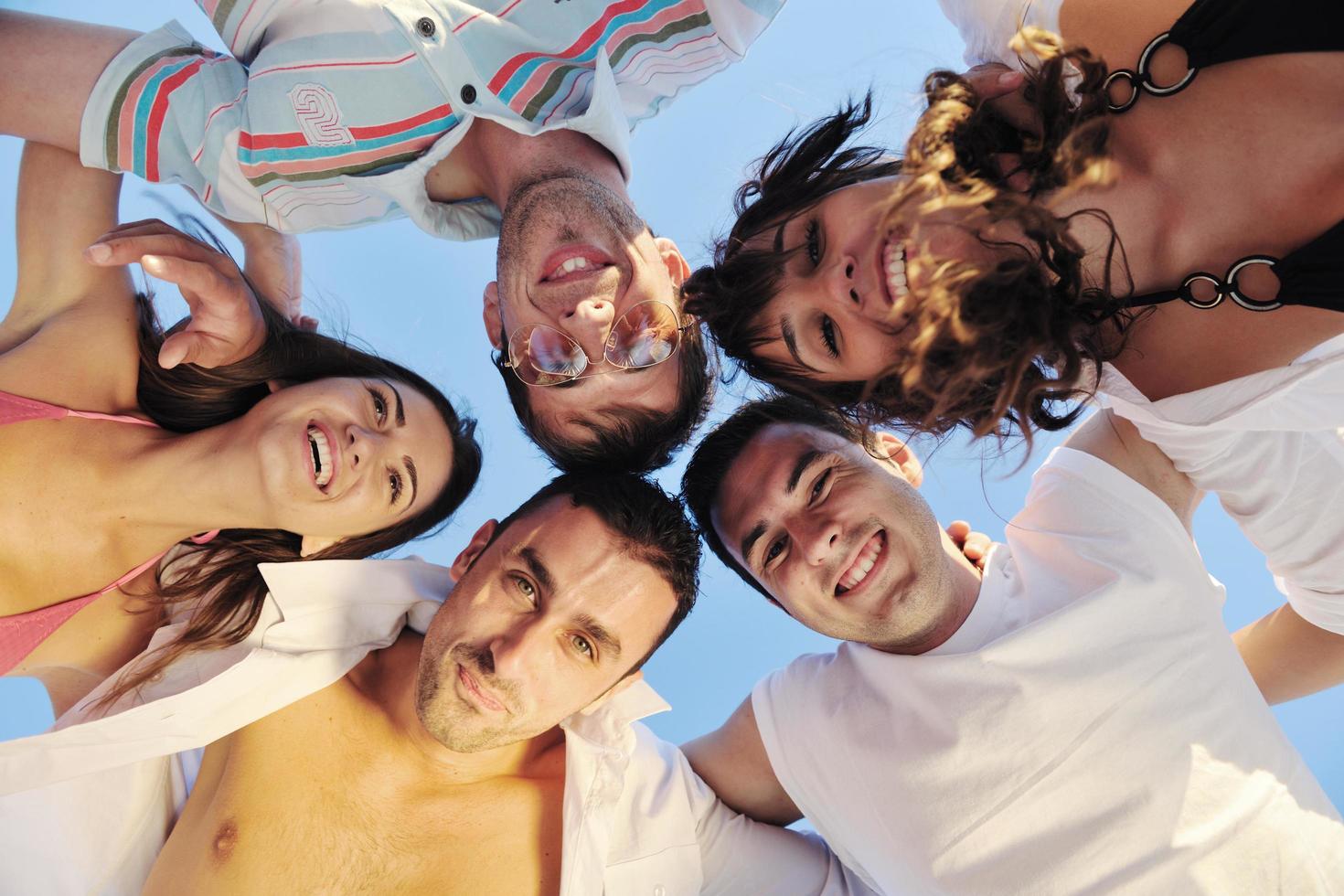 Blick auf die Strandparty foto