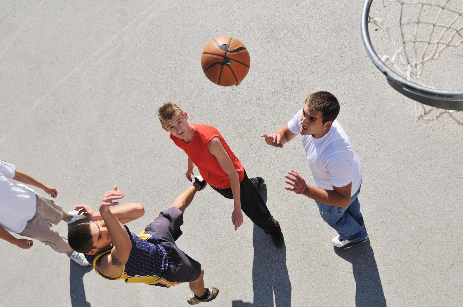 Ansicht Basketballspiel foto