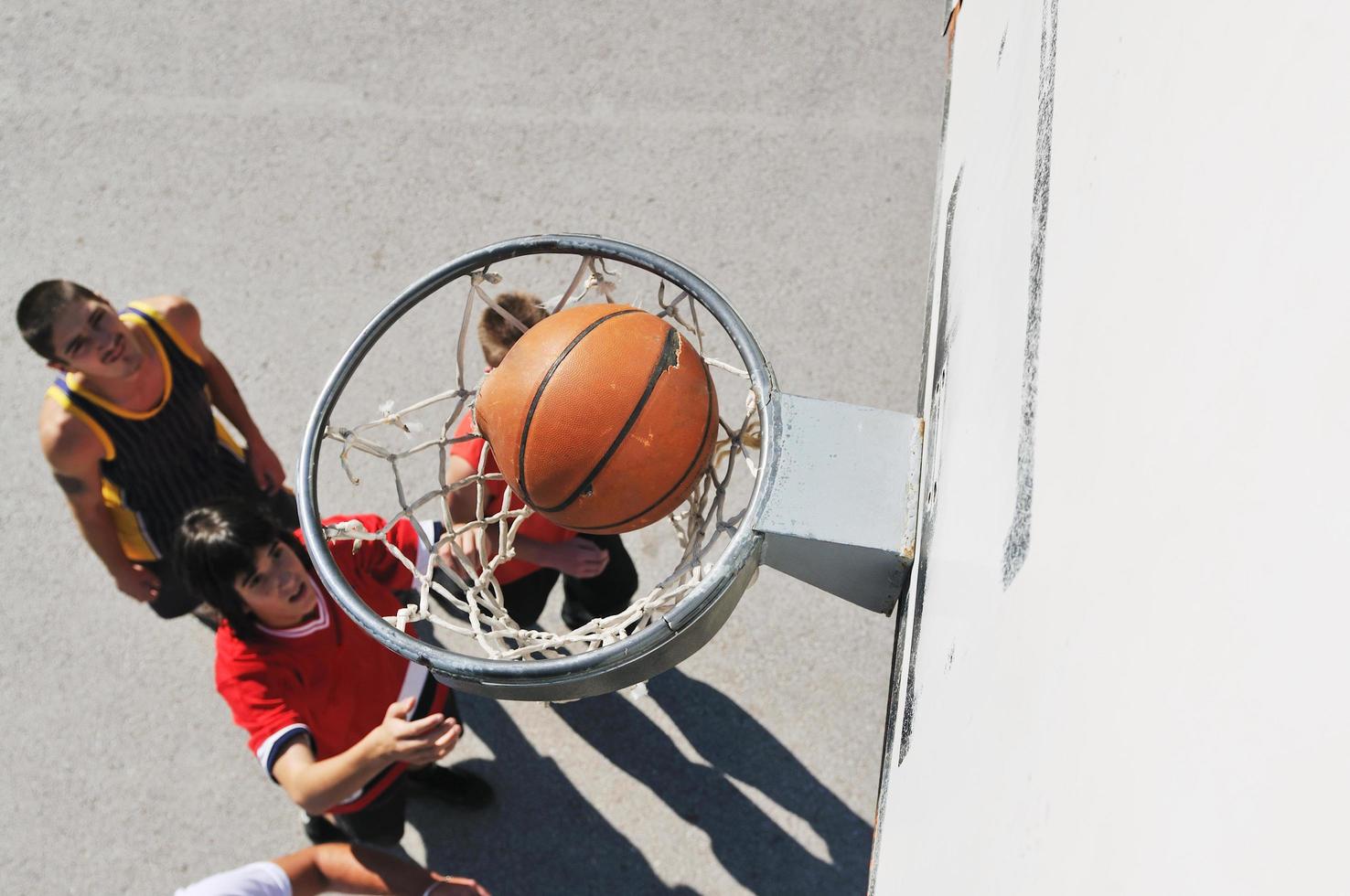 Ansicht Basketballspiel foto