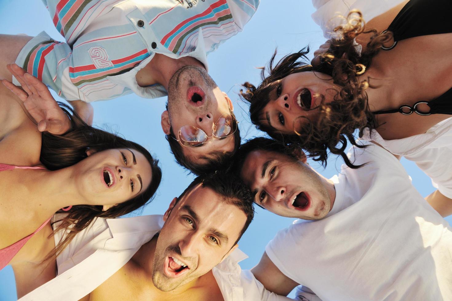 Blick auf die Strandparty foto