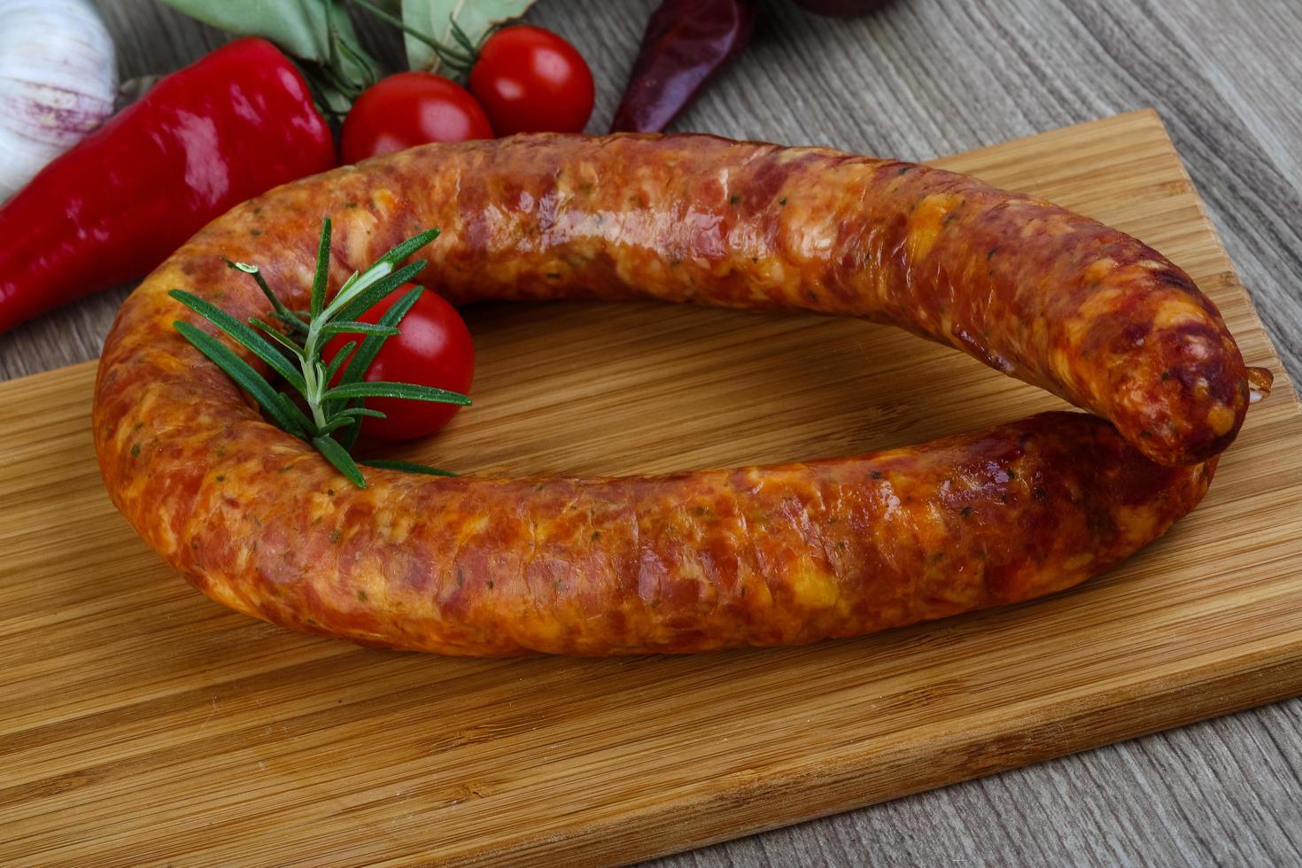 Wurst-Link-Ansicht foto