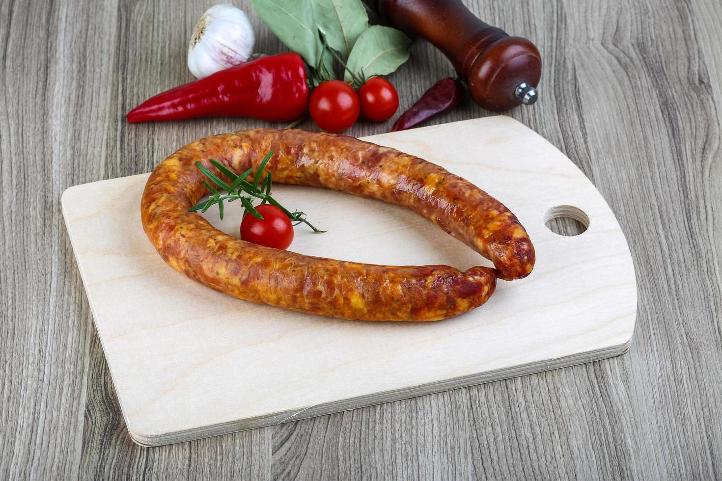 Wurst-Link-Ansicht foto