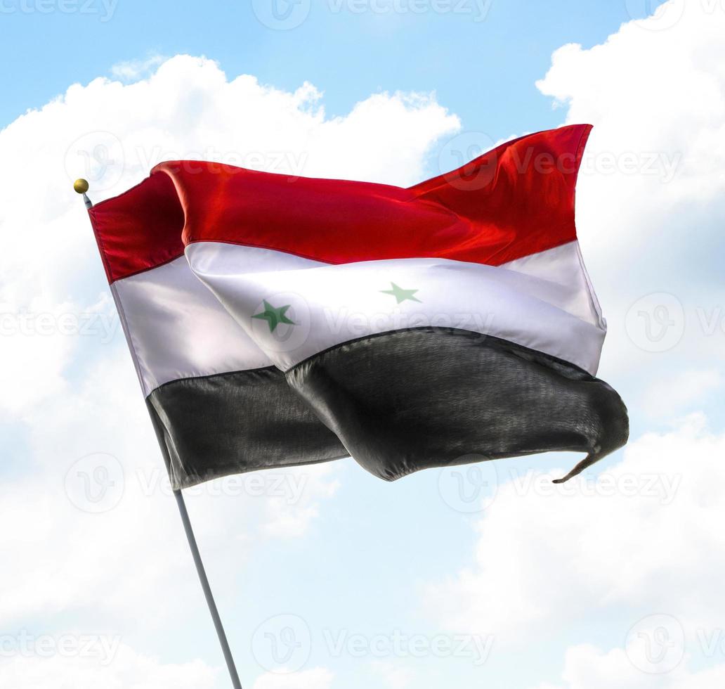 flagge von syrien foto