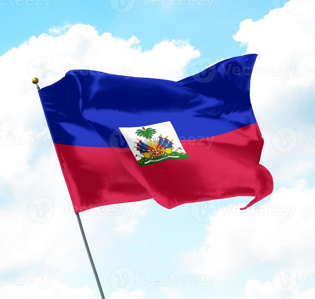 Flagge von Haiti foto