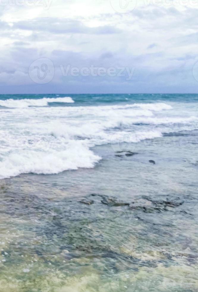 hurrikan 2021 gewitter tropischer sturm in playa del carmen mexiko. foto