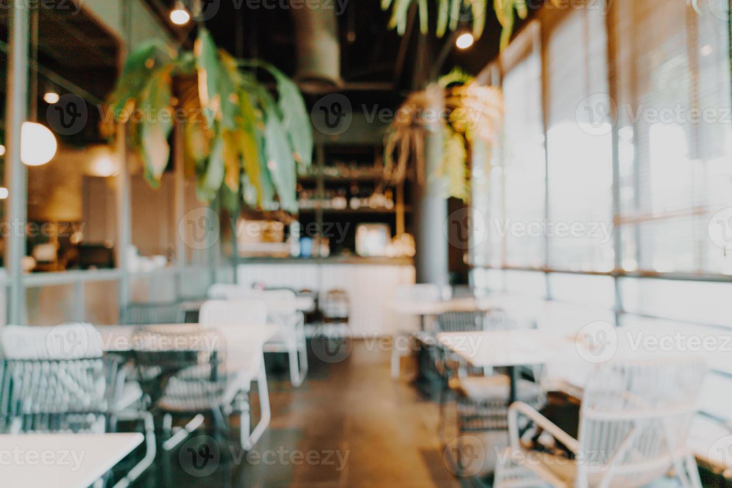 abstrakte Unschärfe Café Café und Restaurant für den Hintergrund for foto