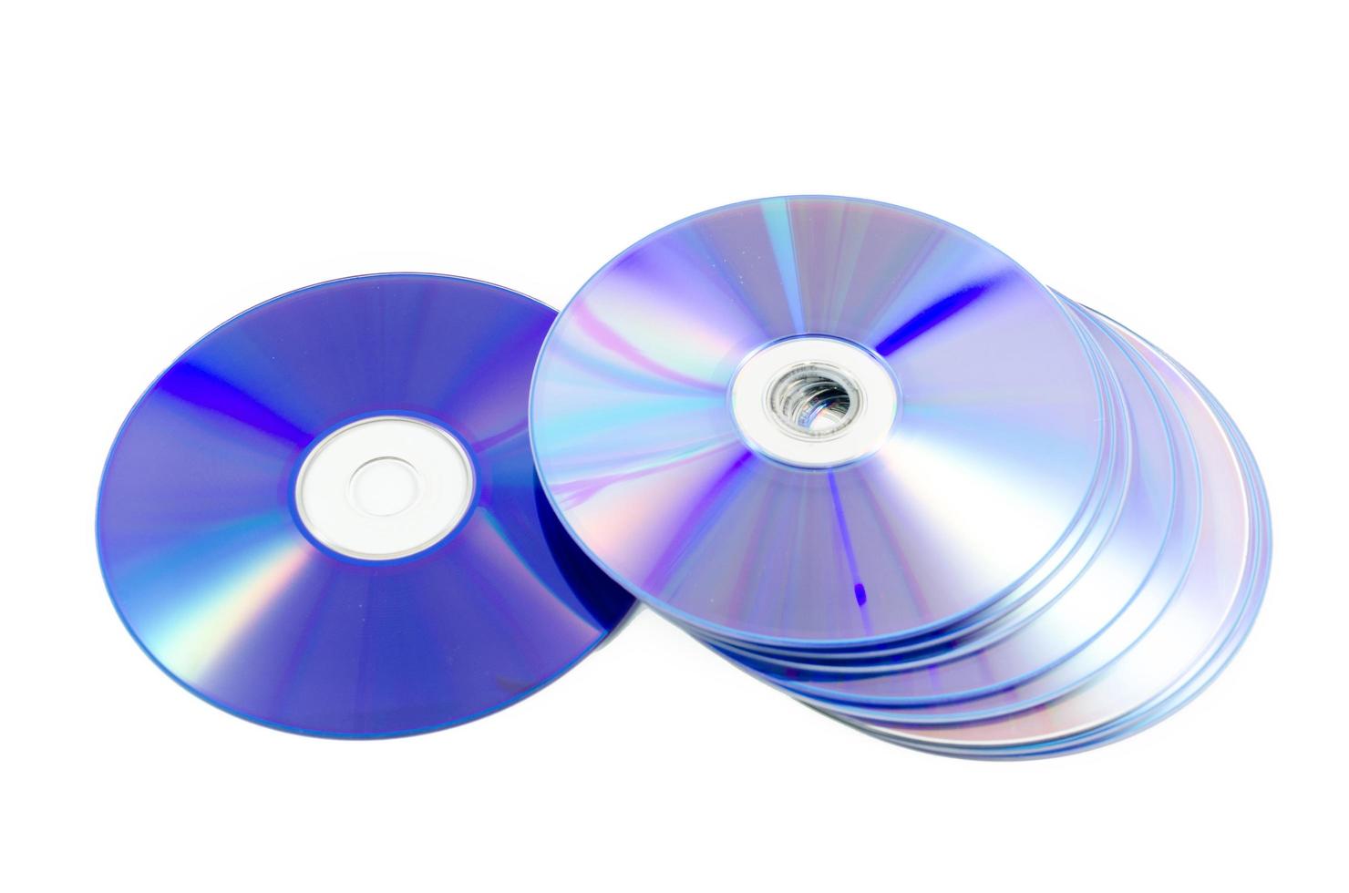 CD-DVD-ROM für PC auf weißem Hintergrund foto