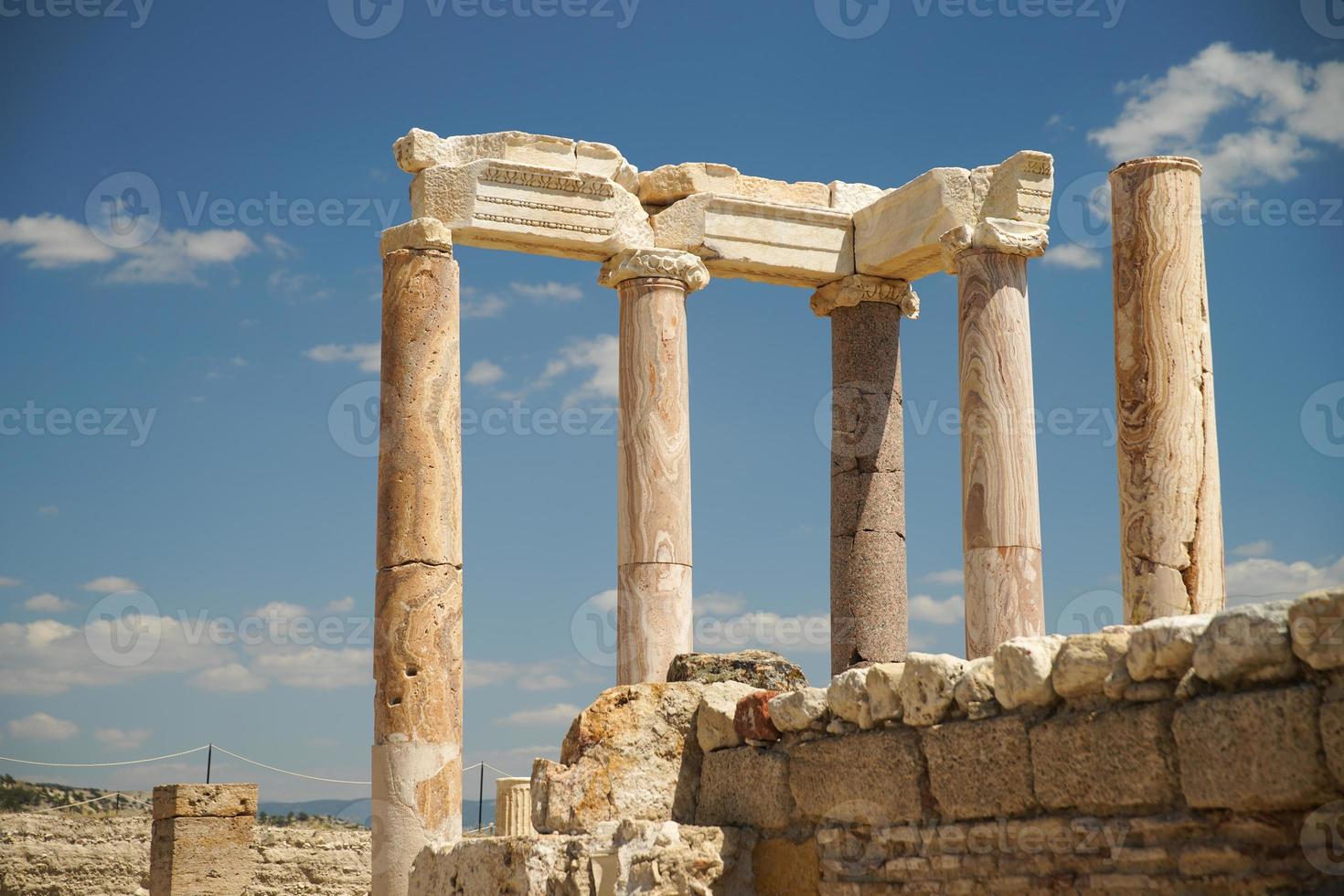 tripolis auf der alten stadt des mäanders in denizli, turkiye foto