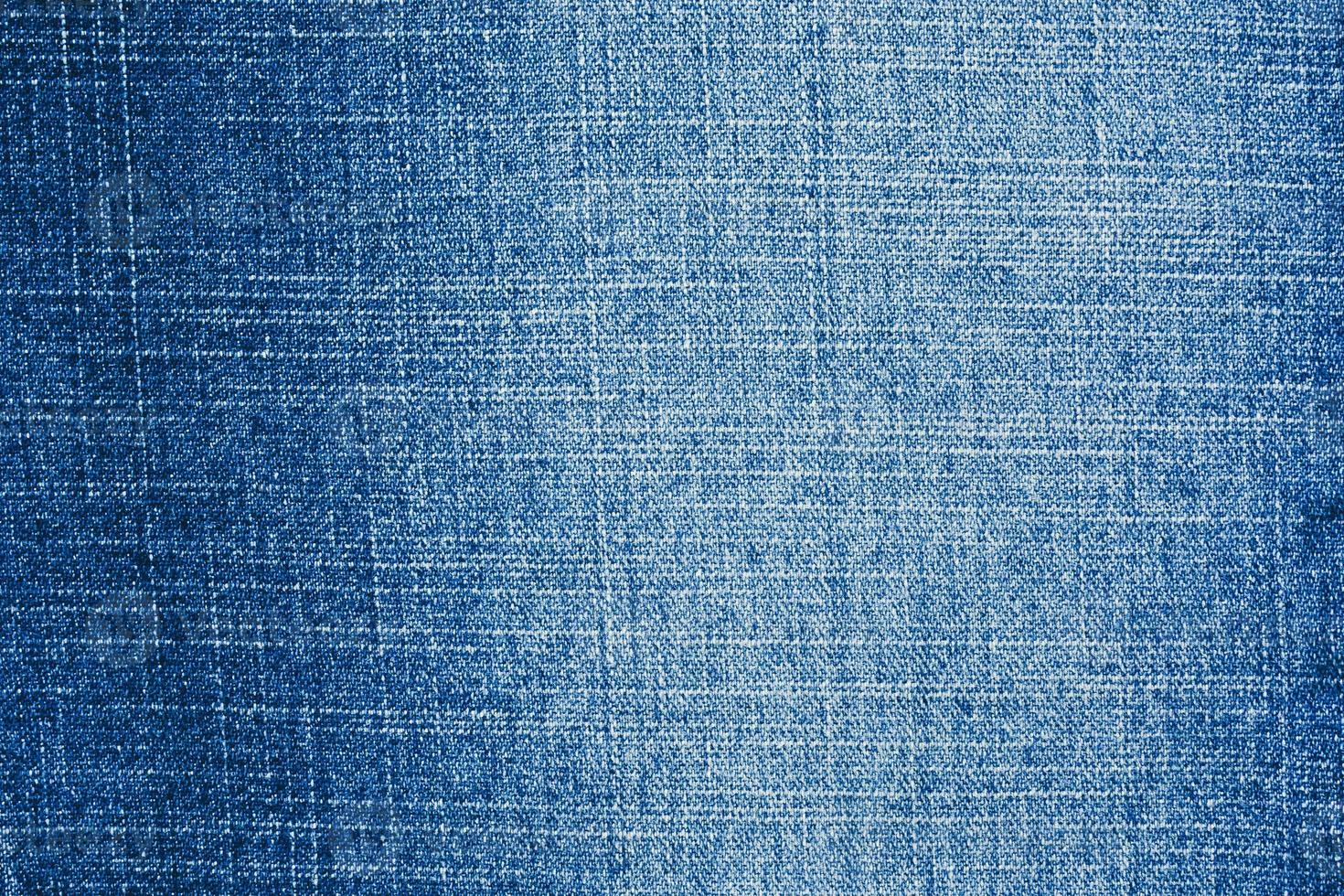 Denim Blue Jeans Textur Nahaufnahme Hintergrund Draufsicht foto