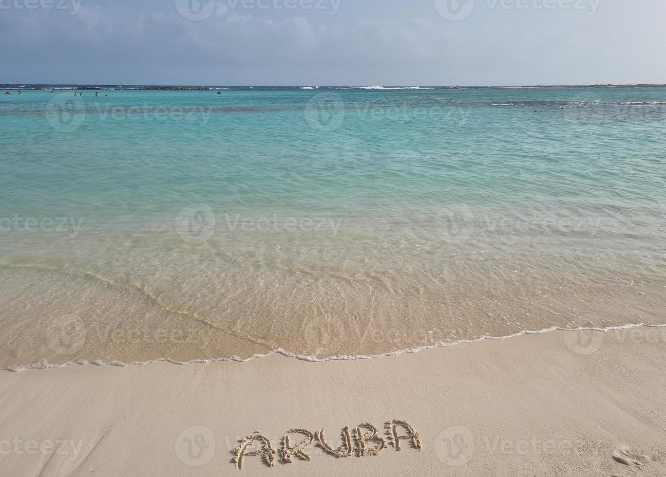 erstaunliche landschaften von aruba blick auf die insel aruba foto