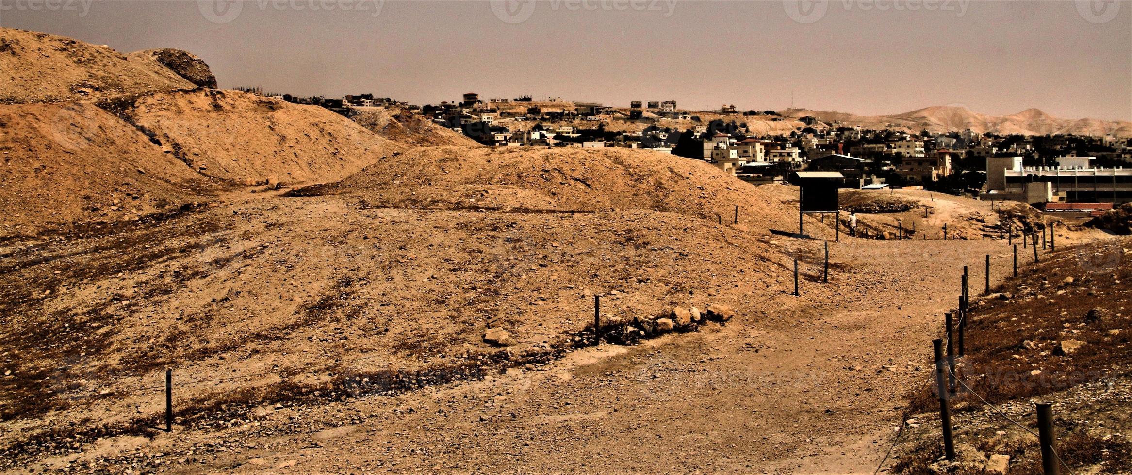 ein blick auf die altstadt von jericho in israel foto