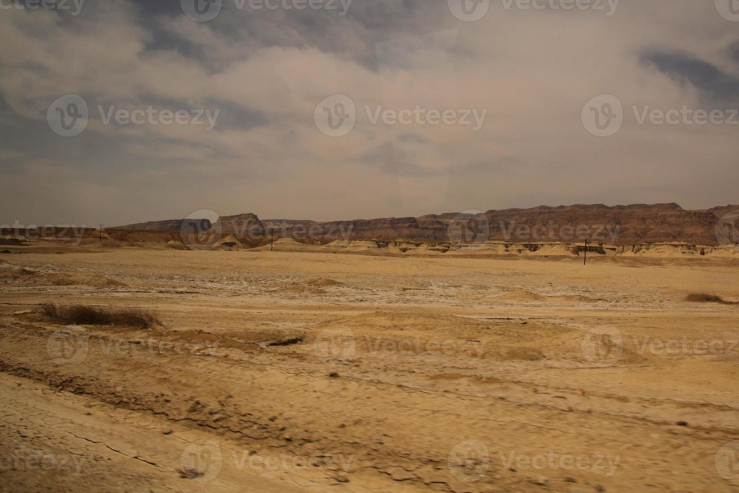 ein blick auf die hügelfestung von massada in israel foto