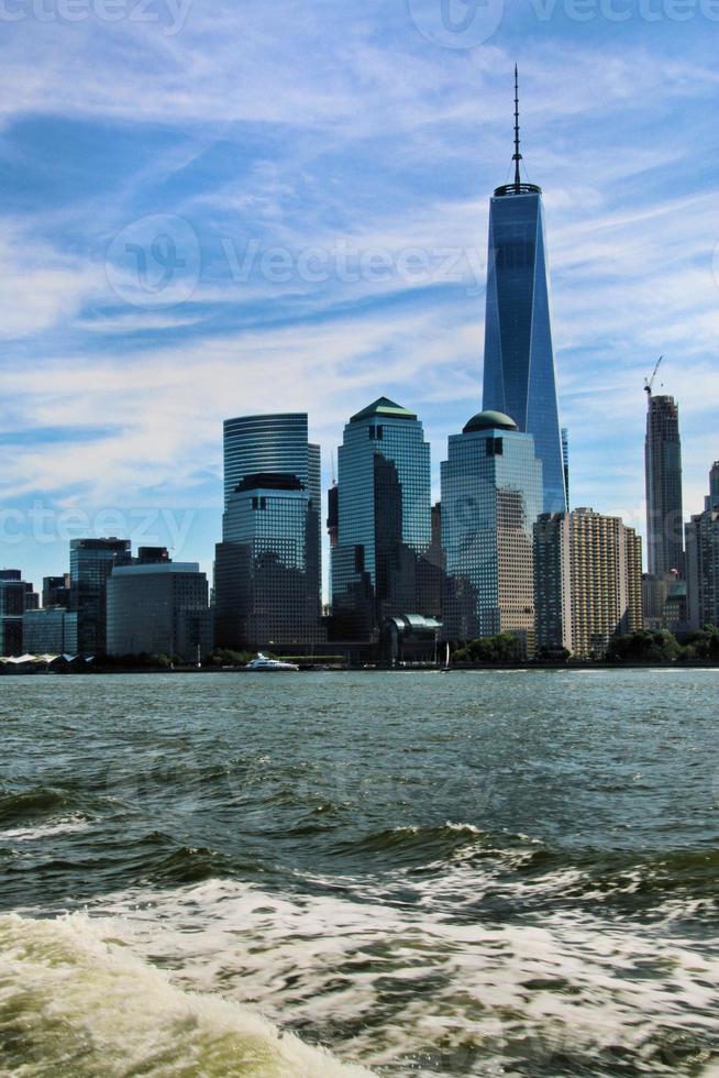 ein Panoramablick auf New York foto