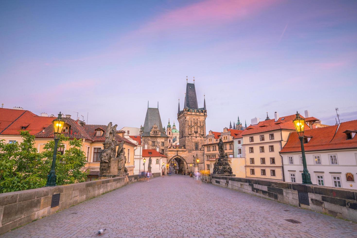 Prager Stadt Sonnenuntergang foto