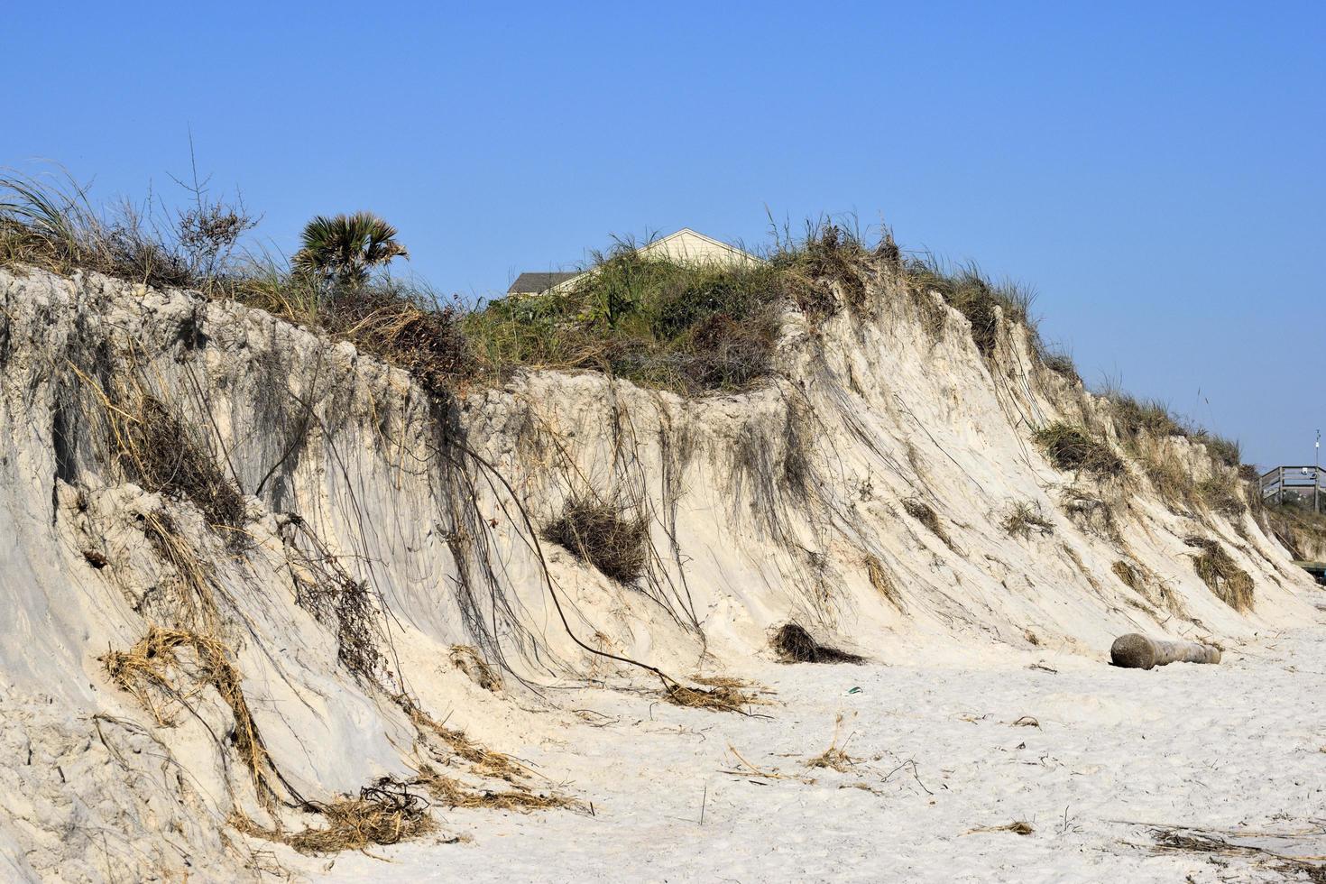 Stranderosion nach Hurrikan Matthew foto