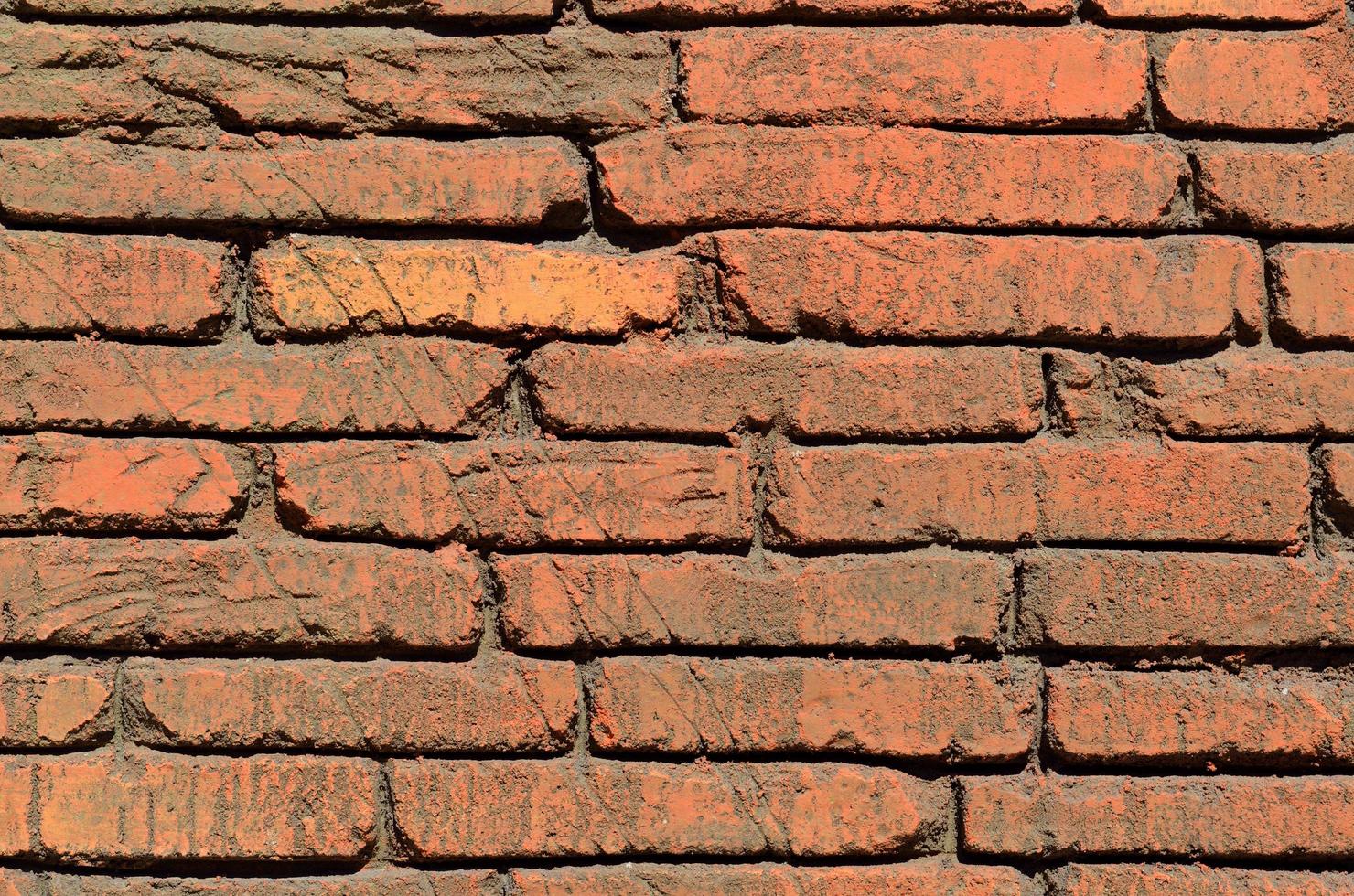 rote Backsteinmauer foto