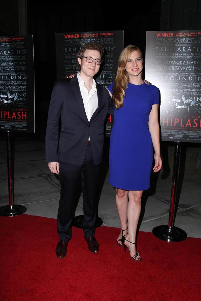 los angeles - 6. okt. - nicholas britell, helen estabrook bei der schleudertrauma-premiere im bing theater am lacma am 6. oktober 2014 in los angeles, ca foto