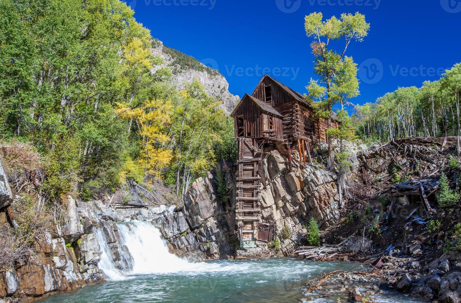 Verlassen Sie die Kristallmühle in Colorado Mountain foto