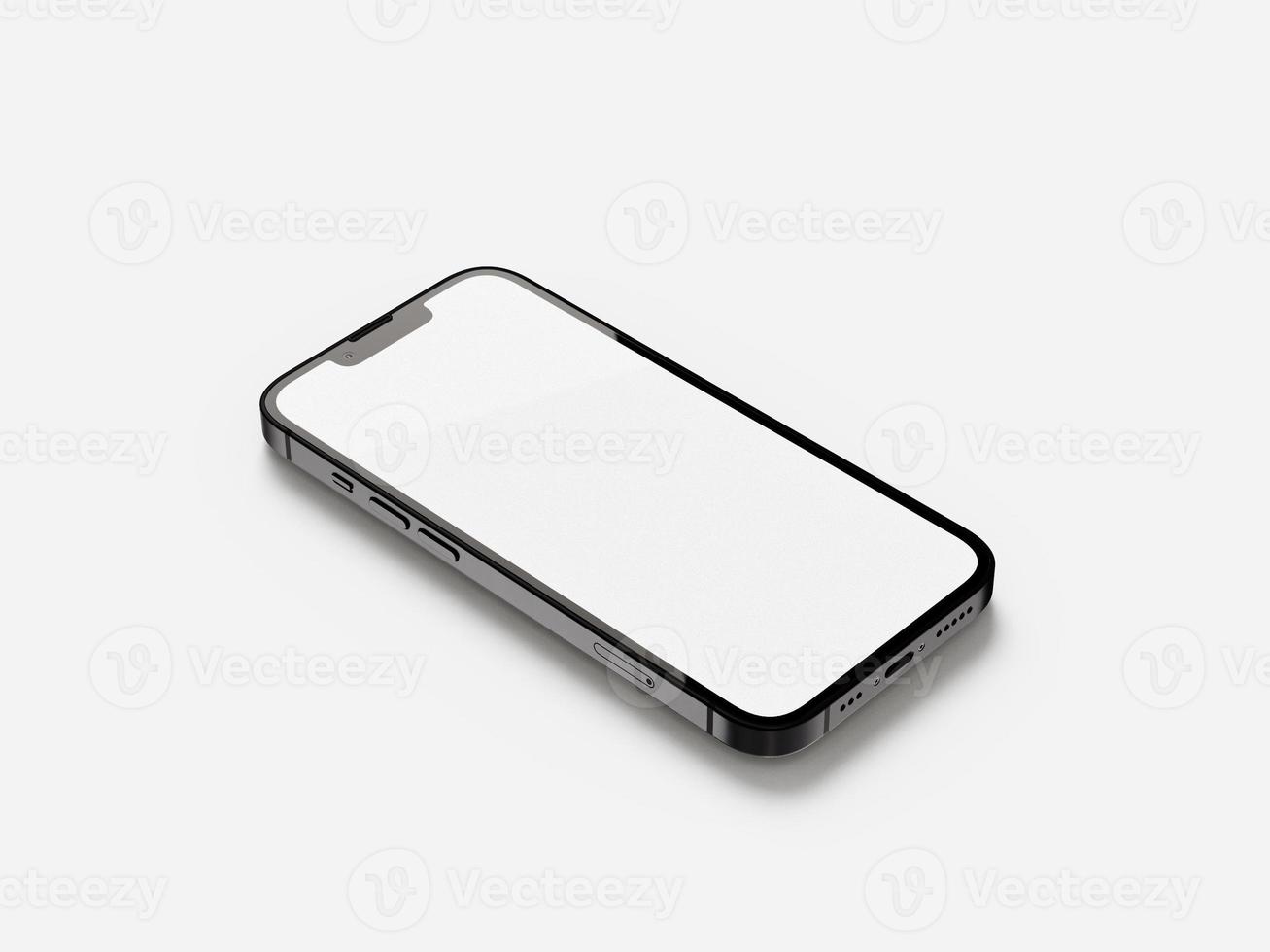 Draufsicht iPhone 13 Mockups Design foto