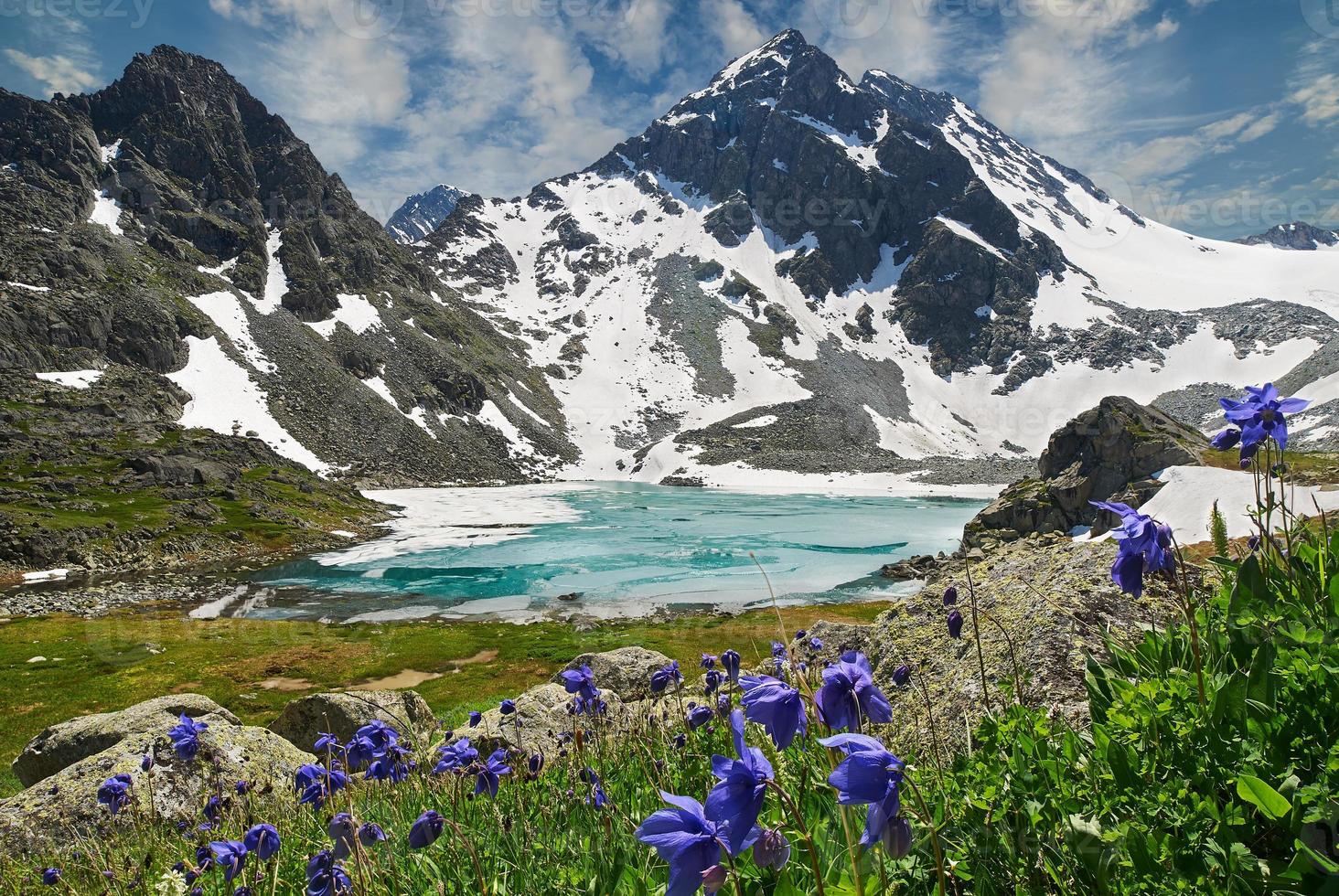 schöne Sommerlandschaft, Altai Berge Russland. foto