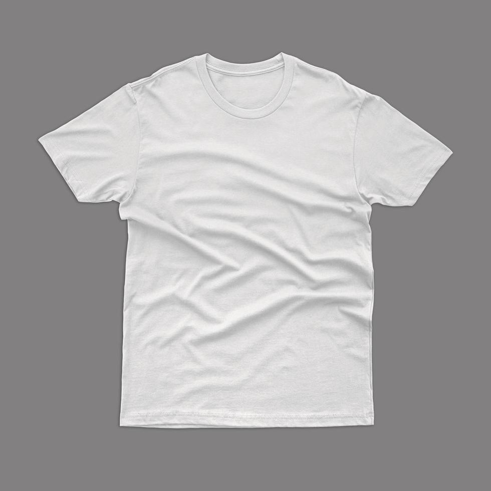 weißes T-Shirt Vorderseite Mockup foto