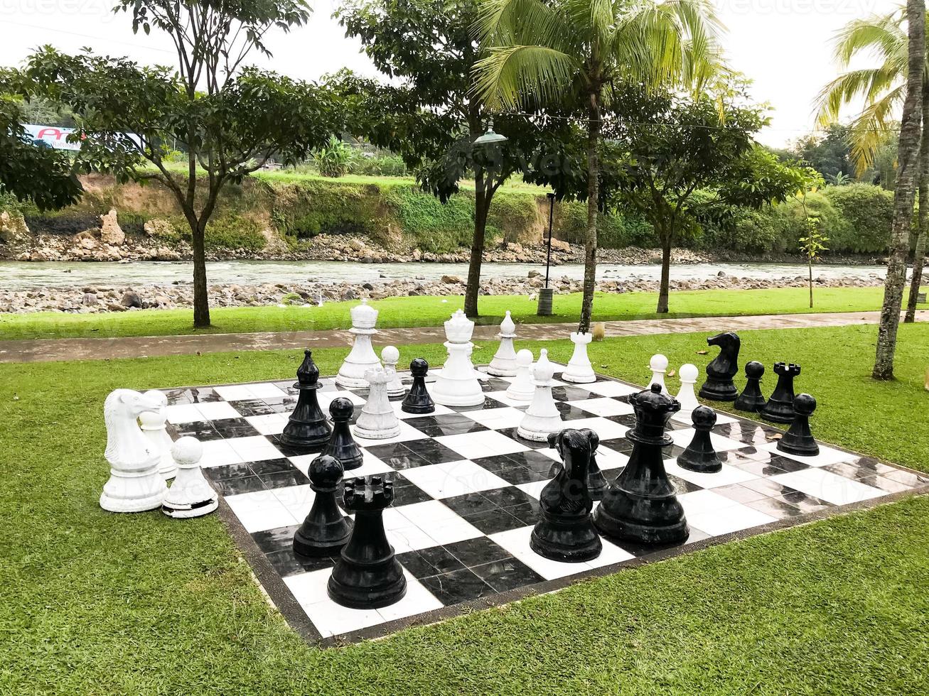 große Schachfiguren foto