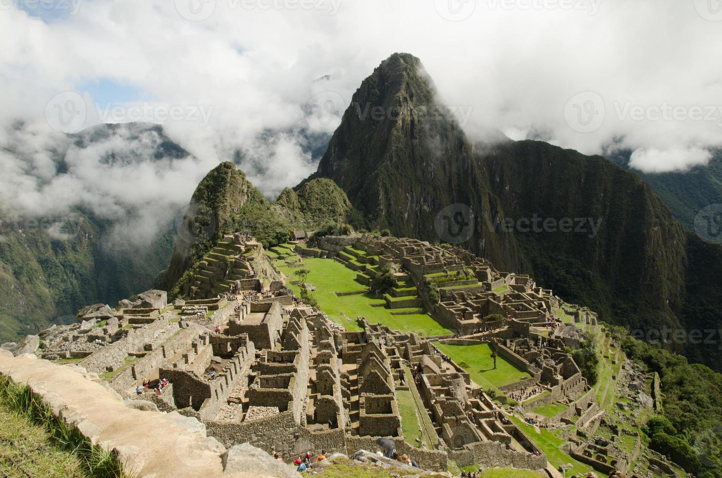 Vista Ciudad Inca de Machu Picchu foto