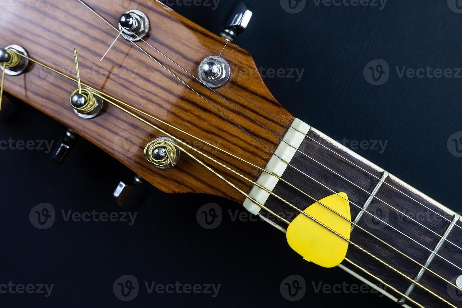 Gitarre und Pick foto