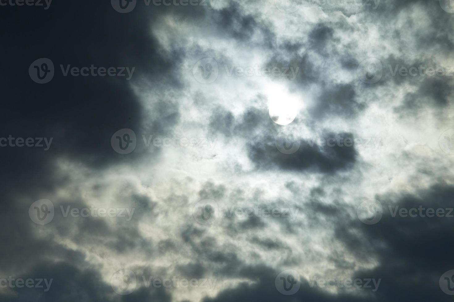 Sonne mit Wolken Textur foto