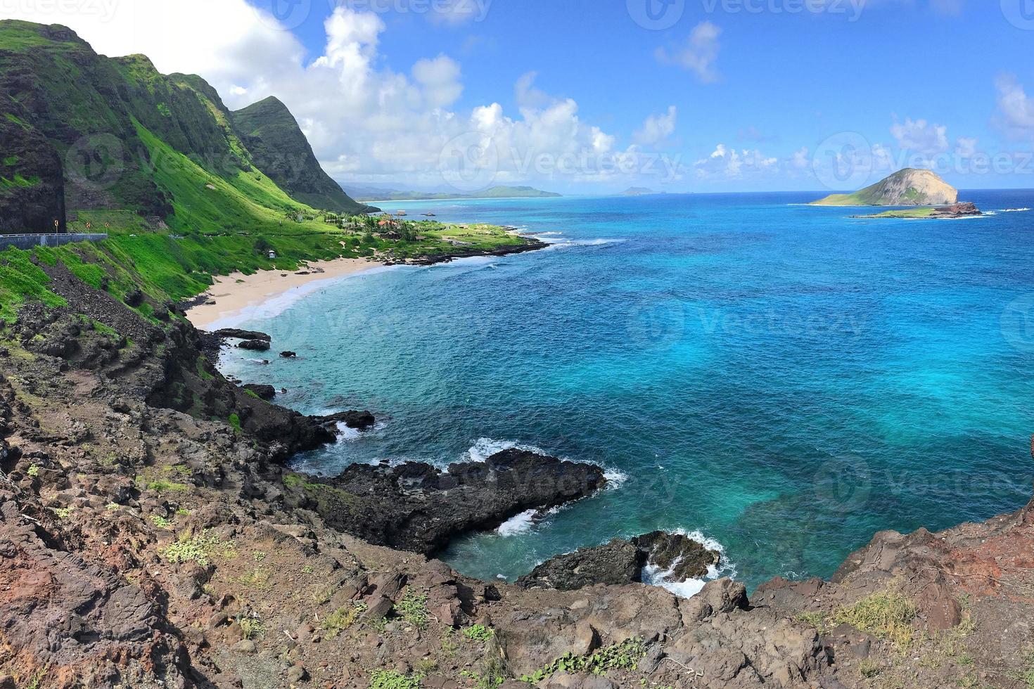 Blick auf die Küste Hawaiis foto