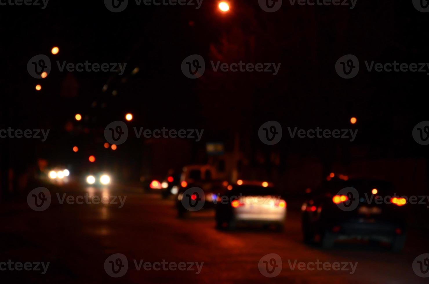 verschwommene Landschaft der Nachtstadt foto