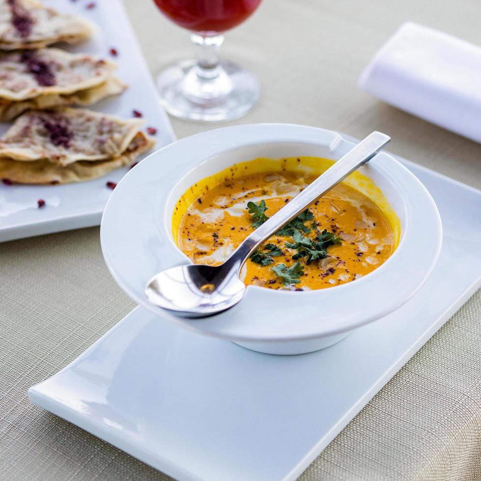 leckere Tomatensuppe foto