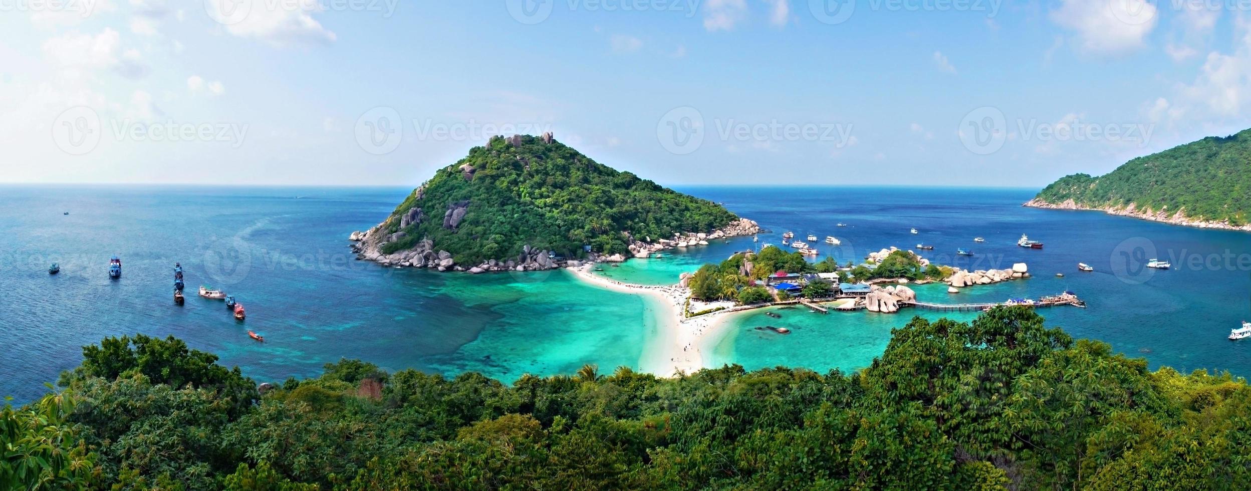 nang yuan insel aussichtspunkt panorama, koh tao, suratthani thailand, tropische landschaft foto