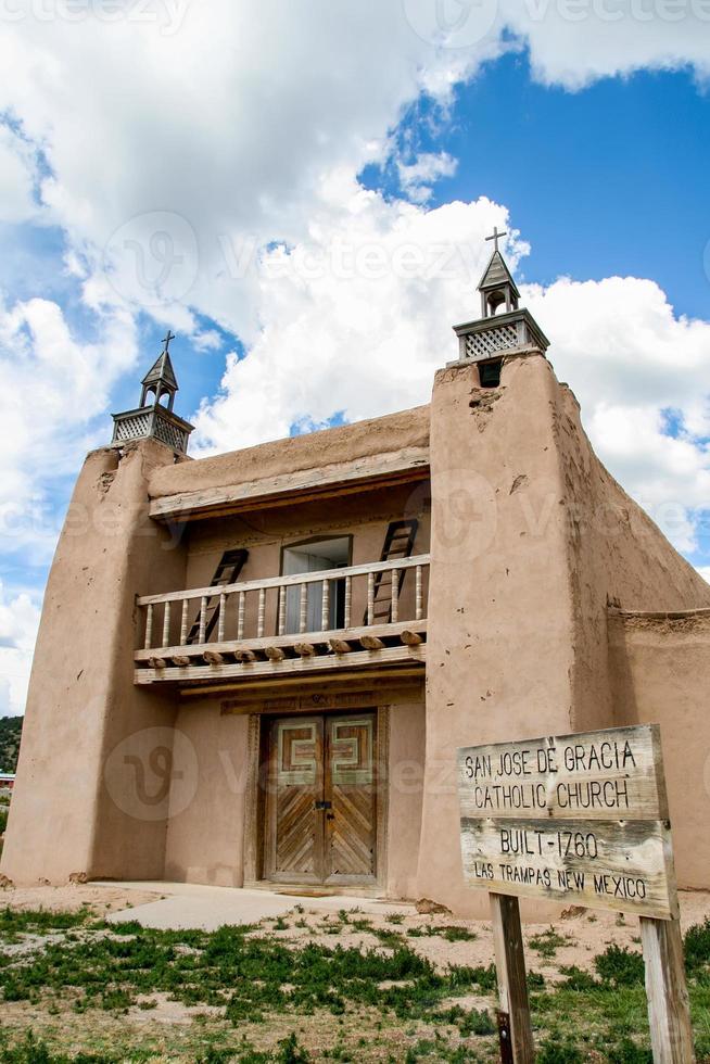 san jose de gracia kirche in las trampas, new mexiko foto