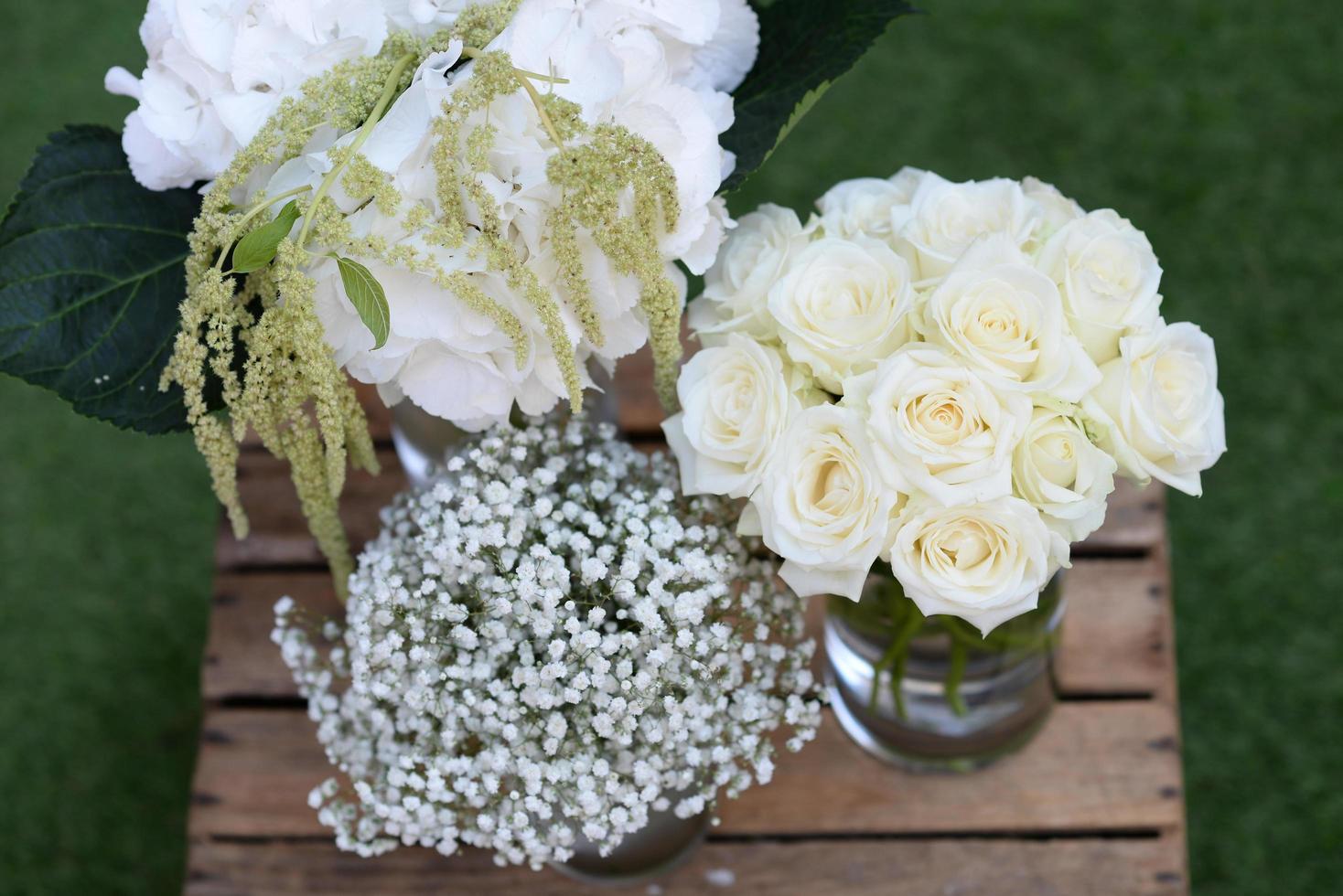 Blumen für eine Hochzeit foto