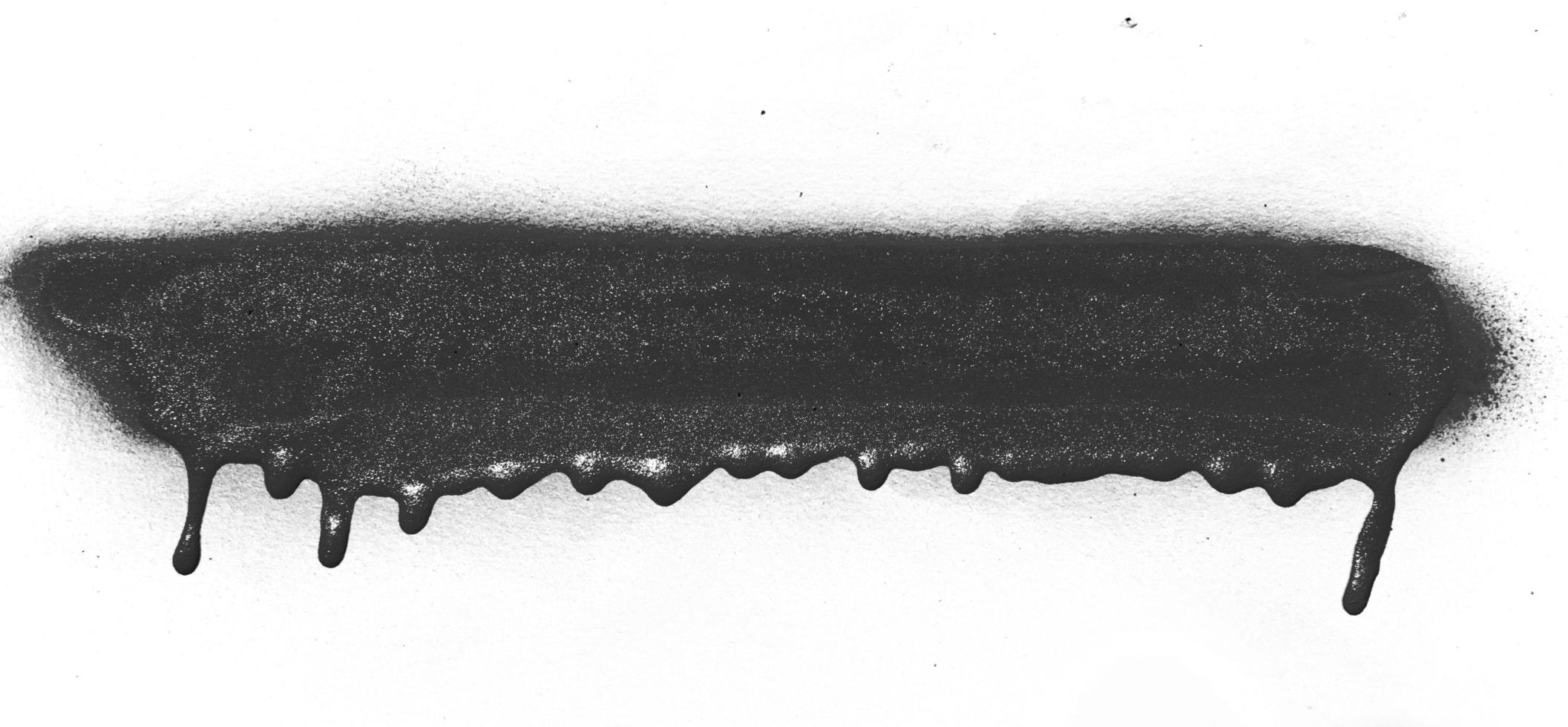 schwarze Sprühfarbe Tinte foto