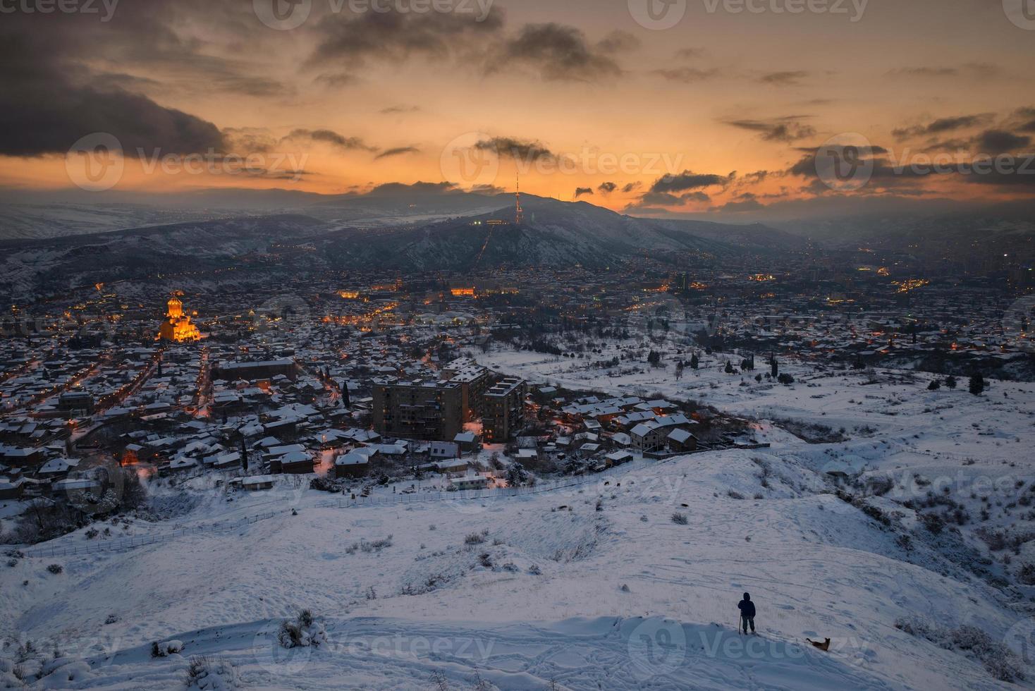 Panoramablick auf Tiflis foto