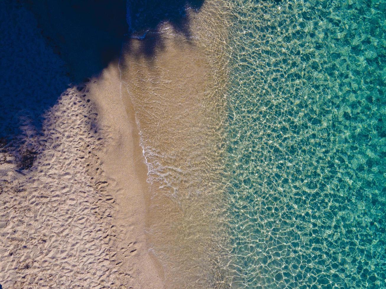 weltberühmter Kleopatra-Strand von Alanya. Luftbild vom Strand. tolle Sommerferien foto