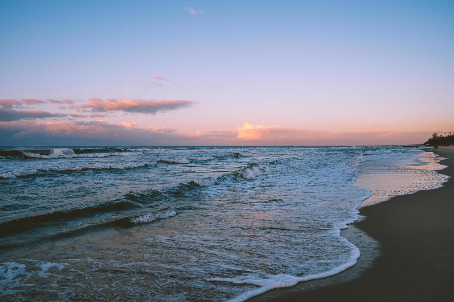 Sonnenuntergang an der Ostsee foto