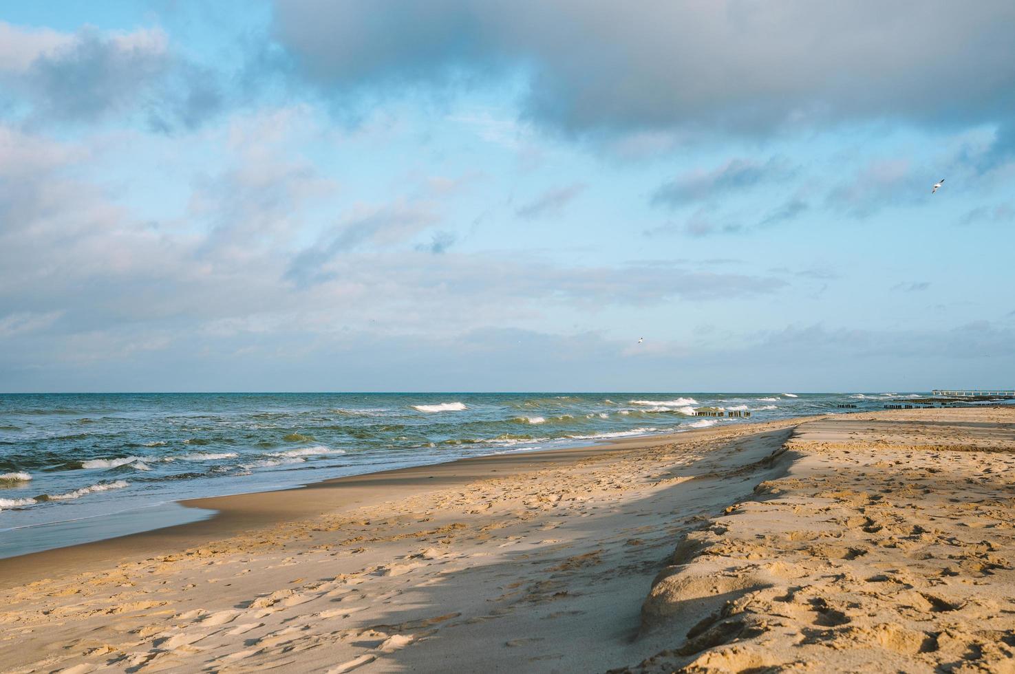 Sonnenuntergang auf der Ostsee foto