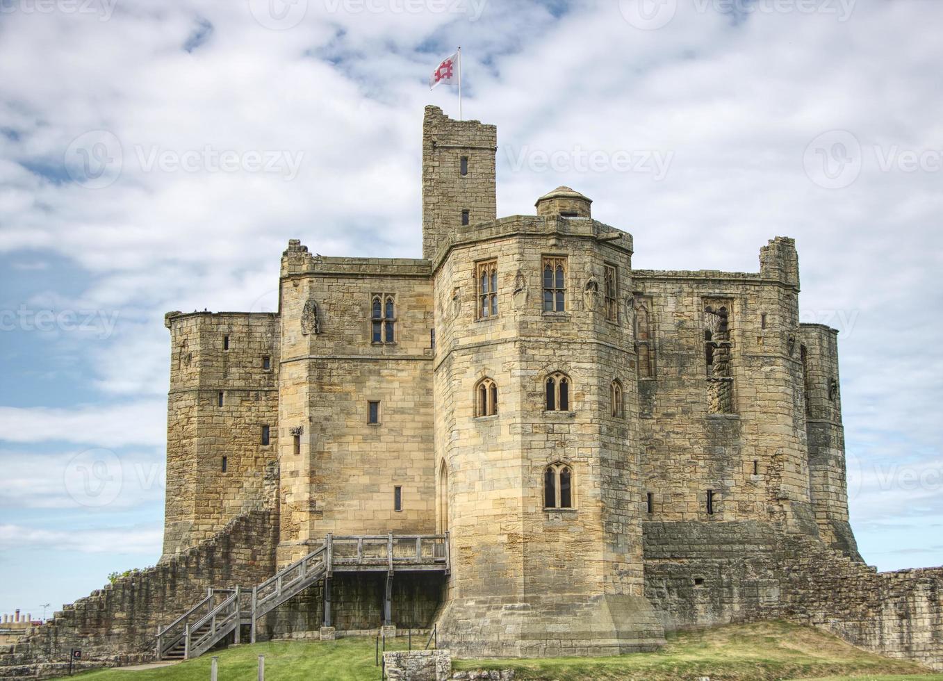 Workworth-Schloss in Northumberland England foto